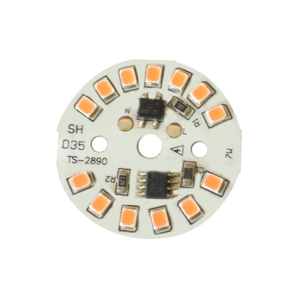 7W 220VAC 35mm Round Pink DOB LED PCB