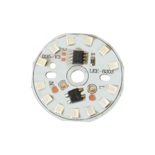 7W 220VAC Blue 35mm Round DOB LED PCB