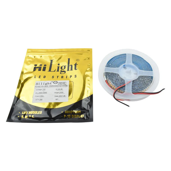 HiLight 12V 30W Warm-White 5 Meter LED Strip in 2835 Package Miragegrove