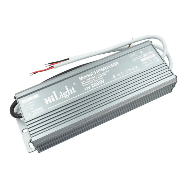 HiLight 12V 200W IP67 Water Proof LED Driver Power Supply Miragegrove