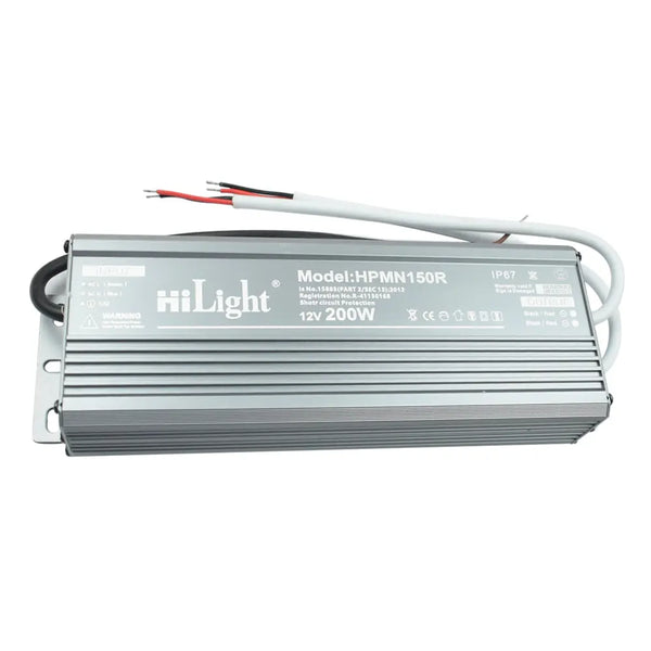 HiLight 12V 200W IP67 Water Proof LED Driver Power Supply Miragegrove