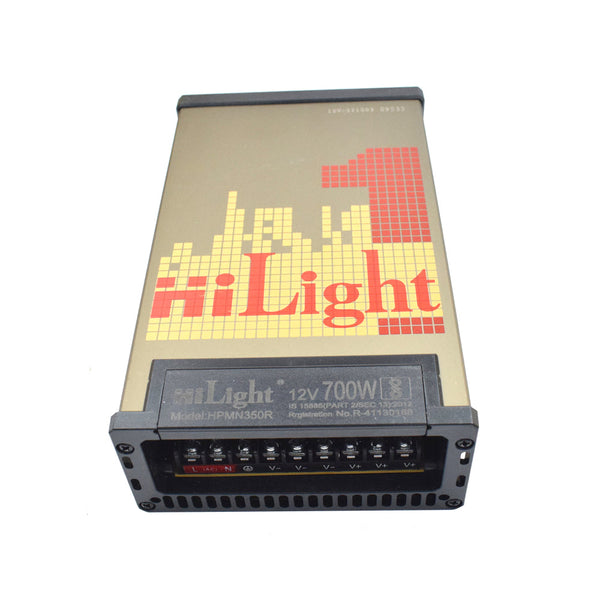 Hilight 12V 700W Rain Proof Power Supply for LED Drives