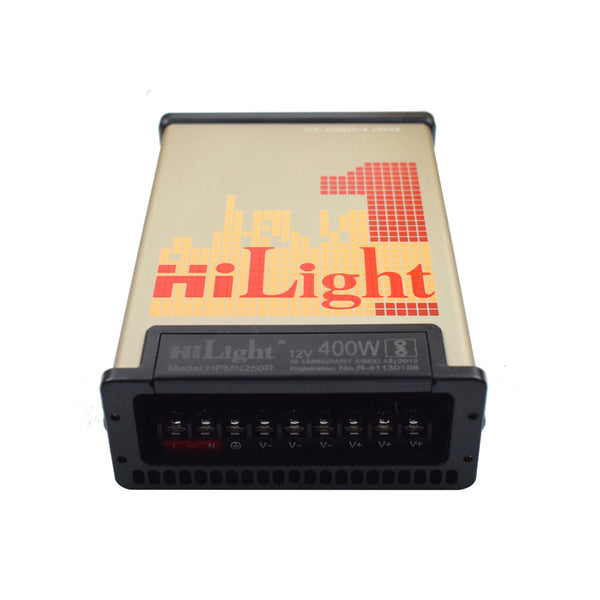 Hilight 12V 400W Rain Proof Power Supply for LED Drives