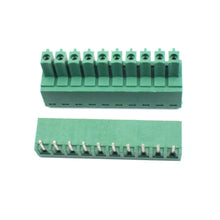 10 Pin Male and Female Pluggable Terminal Connector Right Angle Pitch 3.81mm