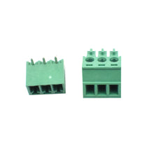 3 Pin Male and Female Pluggable Terminal Connector Right Angle Pitch 3.81mm