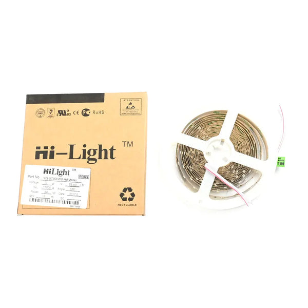 HiLight 12V 34W White 5 Meter LED Strip in 5730 Package Miragegrove