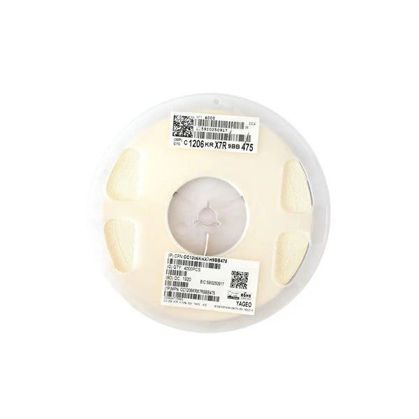 YAGEO 4700nf 4.7uf 50V 1206 SMD Capacitor (Pack of 4000) Miragegrove