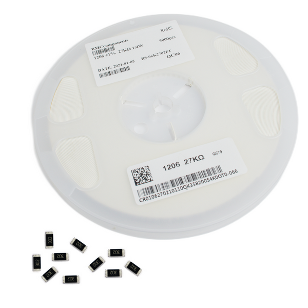 750 ohm (7500) 1% SMD Resistor 1206 (Reel of 5000) - MirageGrove