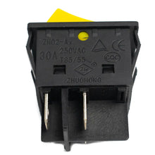 30A 250V DPST ON-OFF Rocker Switch  (Yellow) Miragegrove