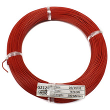 20 AWG Multi-Strand Teflon Wire 20/19/32 (Red) 1 Meter Miragegrove