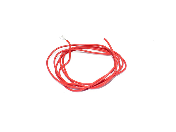 24 AWG Silicone Multi-Strand Wire 7/24 AWG Red - 1 Meter Miragegrove