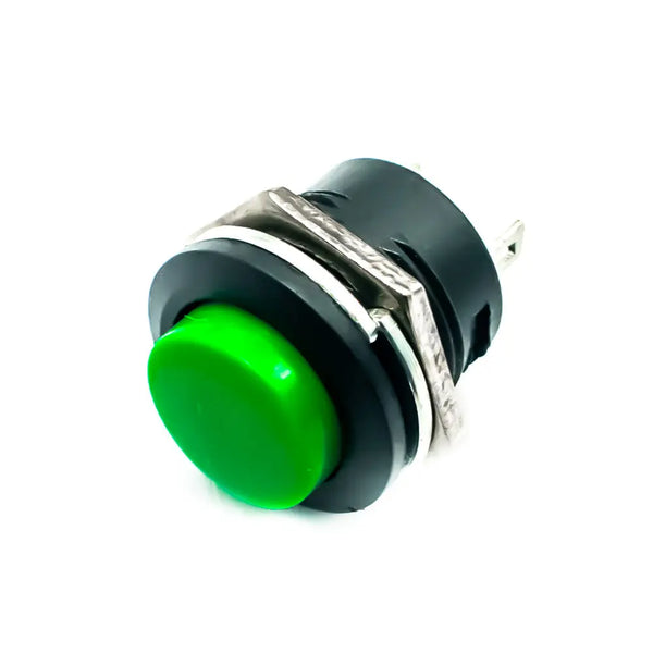 R13-507 3A 250V AC Green Push Button Switch Miragegrove