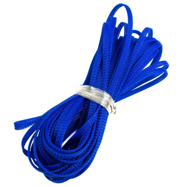 Expandable Braided Cable Sleeve (Blue) - 1 Meter Miragegrove