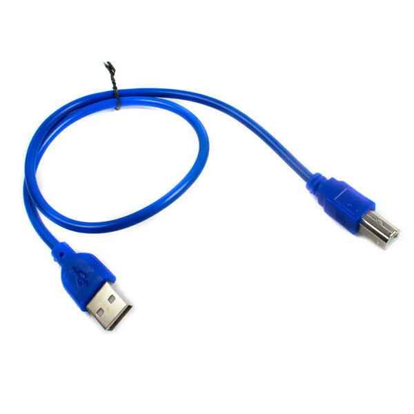 Arduino UNO Cable USB Type-A to Type-B Male 30cm (Blue) Miragegrove