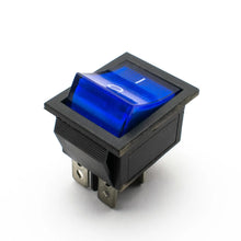 KCD4 16A 250V DPST ON-OFF Rocker Switch with Blue Light Miragegrove