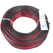 28 AWG Single Strand 2 Wire Ribbon Cable 90 Meter (Red & Black) 1/0.35mm - MirageGrove