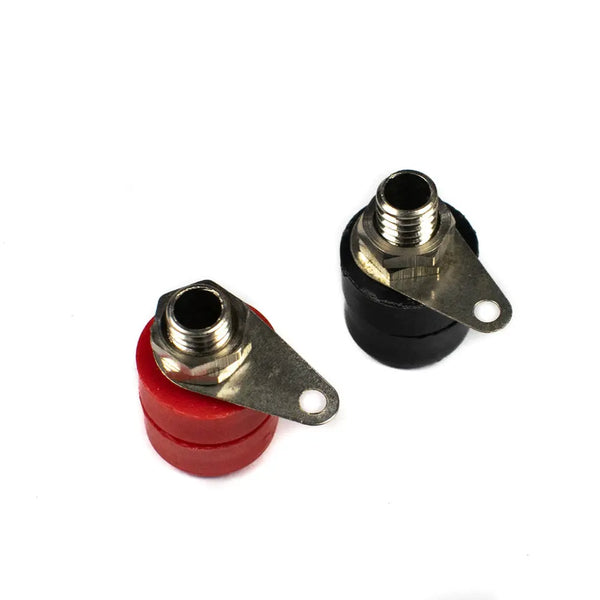 Banana Socket Connector Pair (RED + BLACK) 3mm Miragegrove