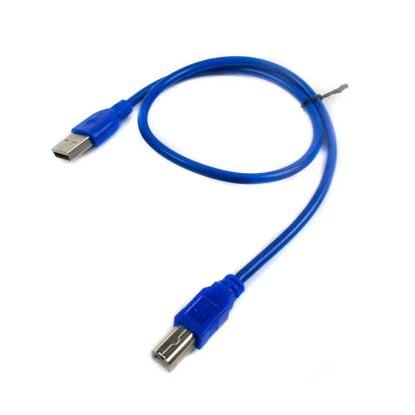 Arduino UNO Cable USB Type-A to Type-B Male 30cm (Blue) Miragegrove