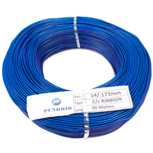 22 AWG Multi Strand 2 Wire Ribbon Cable 90 Meter (Violet & Blue) 14/0.173mm - MirageGrove