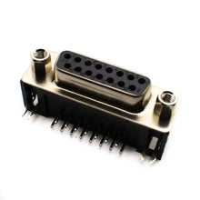 DB15 VGA Female Connector - 15 Pin Right Angle Miragegrove