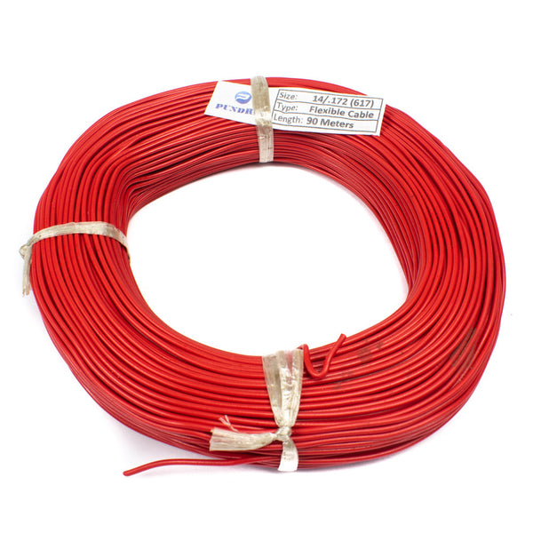 22 AWG Multi Strand Wire - 14/0.173mm (Red) 90 Meter - MirageGrove