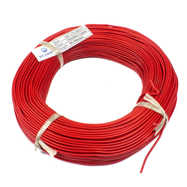 22 AWG Multi Strand Wire - 14/0.173mm (Red) 90 Meter - MirageGrove