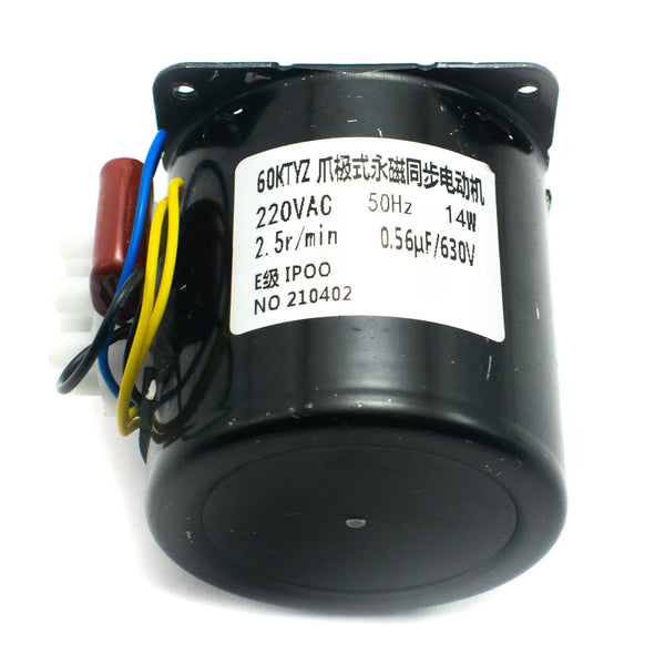 68KTYZ 220V AC 14W Synchronous Gear Motor 2.5rpm Miragegrove