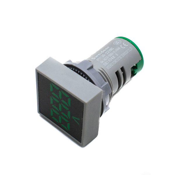 Sweideer AD136-22VMS Square Voltmeter Signal Lamp (Green)