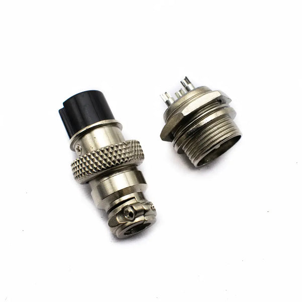 3 Pin GX-16 Aviation Connector Plug Male to Female Pair Miragegrove