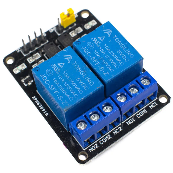 2 Channel 5V 10A Relay Module with optocoupler Miragegrove