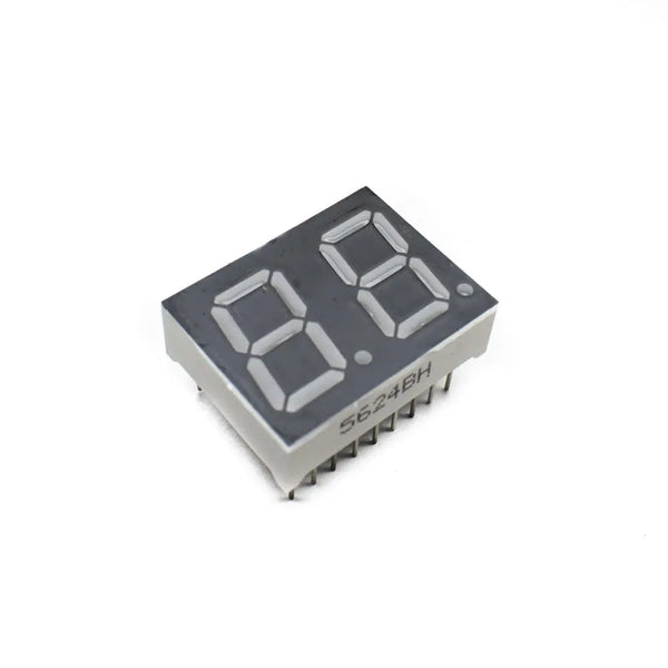 0.56 inch 2 Digit Seven Segment Display - Red (Common Anode) Miragegrove