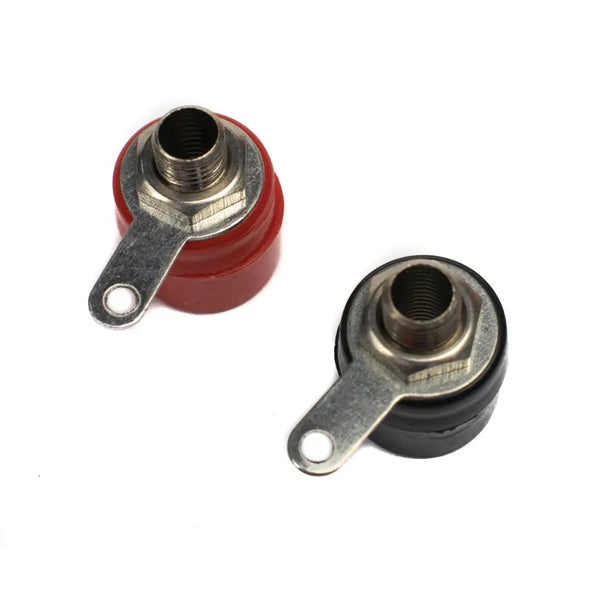 Banana Socket Connector Pair (RED + BLACK) 4mm - MirageGrove