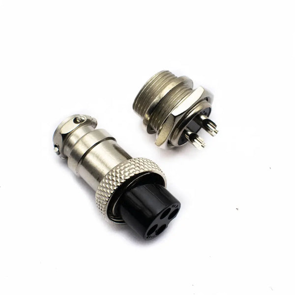 4 Pin GX-16 Aviation Connector Plug Male to Female Pair Miragegrove