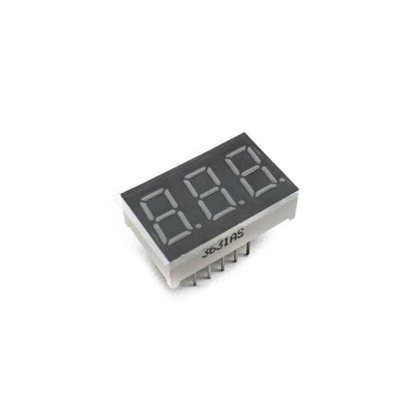 0.36 inch 3 Digit Seven Segment Display-Red (Common Anode) Miragegrove