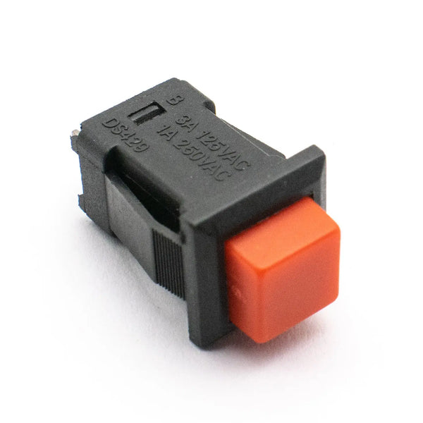 DS-429 Square ON/OFF Switch Momentary (Red) - Push to On Button Miragegrove