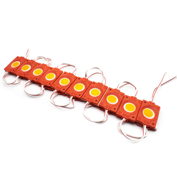 12V DC 2W Small Tube COB Circle LED Strip - Red