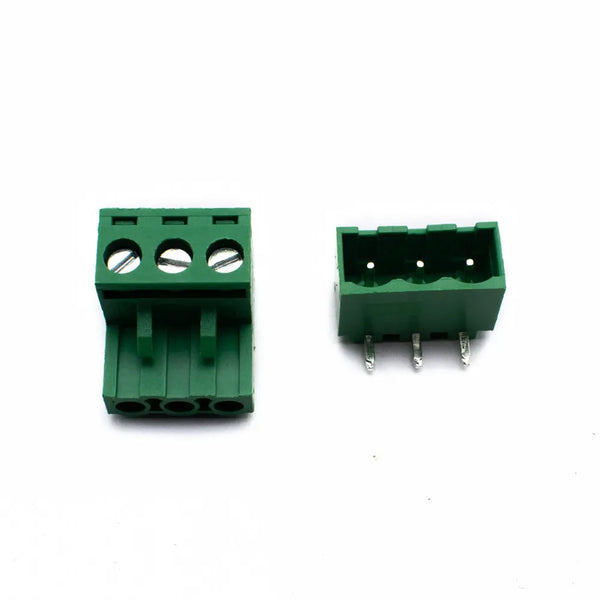 3 Pin Male-Female Pair Plug-in Screw Terminal Block Connector Box Type Miragegrove