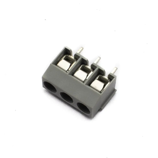 3 Pin PCB Terminal Block 5mm Pitch 10A Rating YX126 (Grey) Miragegrove