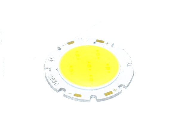 3W 9V-12V Cool White COB LED Round