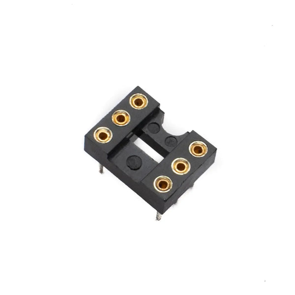 6 Pin Machined IC Base 2.54mm Pitch Miragegrove