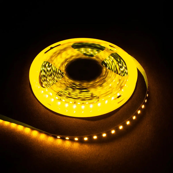 Amber LED Strip 2835 SMD 12V 5 meter (120LEDs/m) Miragegrove