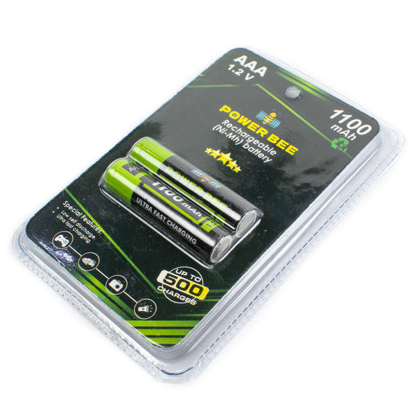 Power Bee 1.2V 1100mAh AAA Battery Pair