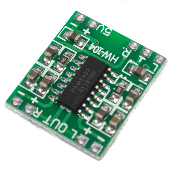 PAM8403 5V 3W 2-Channel Stereo Module.