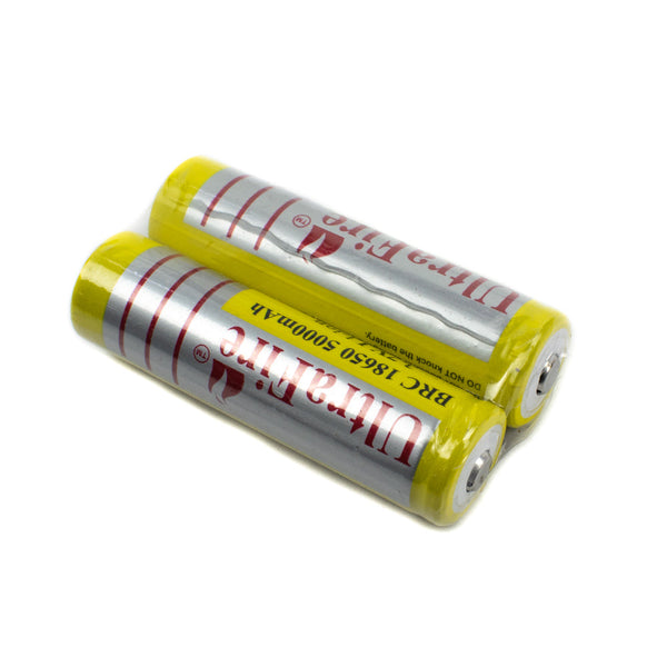 Ultrafire 3.7V 5000mAh BRC 18650 Lithium Ion Battery Pair with Tip Top