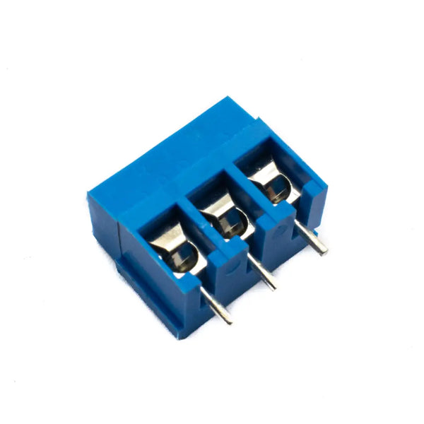 3 Pin Screw Type PCB Terminal Block - 5mm Pitch Blue (Prime 500) Miragegrove