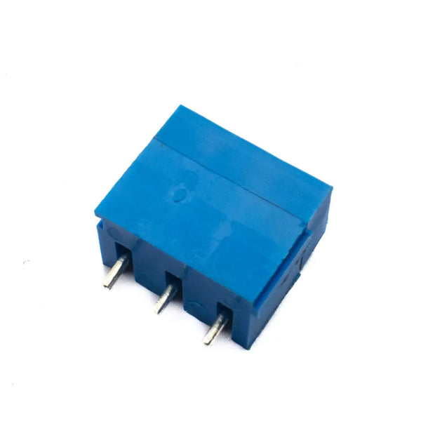 3 Pin Screw Type PCB Terminal Block - 5mm Pitch Blue (Prime 500) Miragegrove