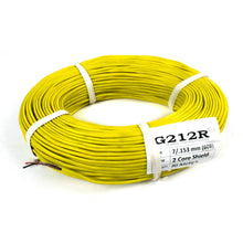 25 AWG Multi Strand 2 Core Round PVC Shielded Cable 7/0.153mm (90 Meter) - MirageGrove