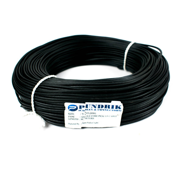 23 AWG Shielded Multi Strand Wire - 7/0.193mm (Black) 90 Meter - MirageGrove