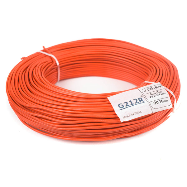 23 AWG Shielded Multi Strand Wire - 7/0.193mm (Orange) 90 meter - MirageGrove