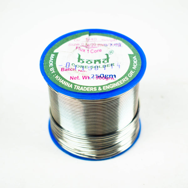 60/40 Sn/Pb (Tin/Lead) Bond Core Solder Wire 20 SWG (0.914mm) 250gm